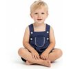 Julien Baby Boy Romper Lapis Blue, Blue - Rompers - 3