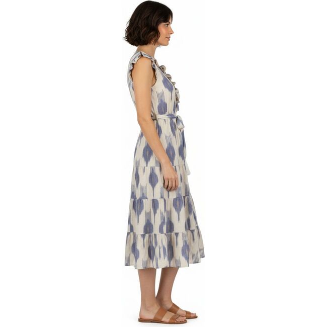 Giselle Women's Maxi Dress La Creme Ikat, Cream - Dresses - 3