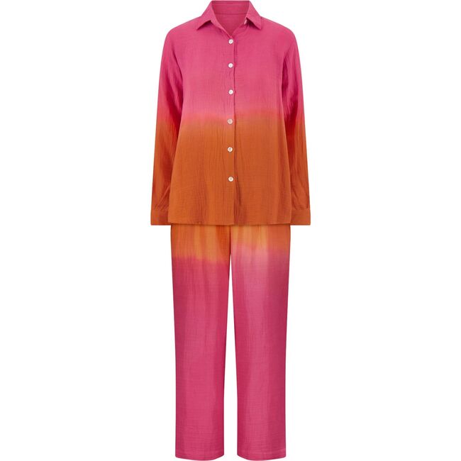 Clementine Womens Top & Pant Set Flamingo Ombre, Pink