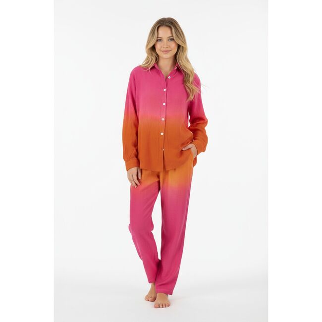 Clementine Womens Top & Pant Set Flamingo Ombre, Pink