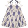 Bella Girls Shoulder Tie Sundress La Ceme Ikat, Cream - Dresses - 1 - thumbnail