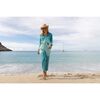 Clementine Womens Top & Pant Set-Aqua Ombre, Green - Mixed Apparel Set - 3