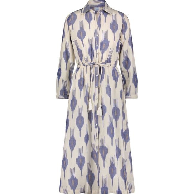 Anais Women's Shirtdress La Creme Ikat, Cream