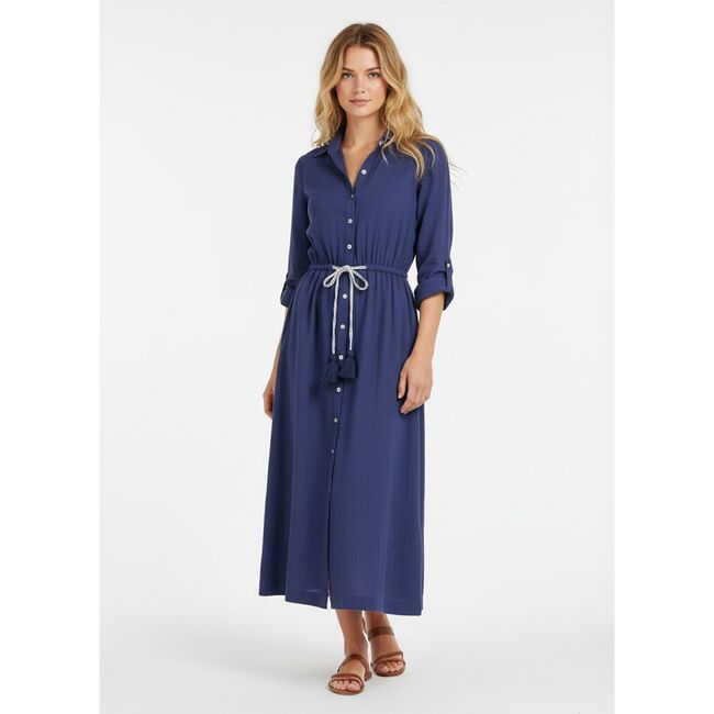 Anais Women's Shirtdress Lapis Blue, Blue