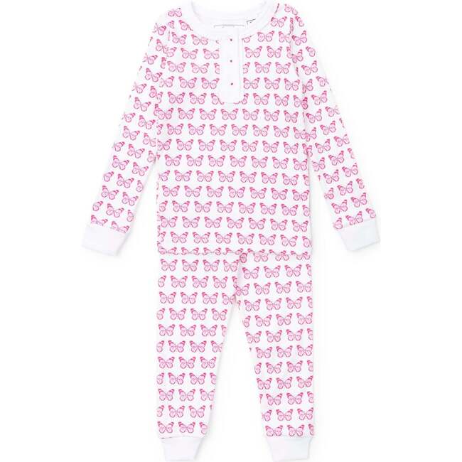 Alden Girls' Pima Cotton Pajama Pant Set, Cartie Butterflies