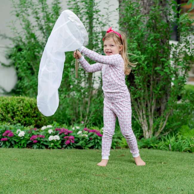 Alden Girls' Pima Cotton Pajama Pant Set, Cartie Butterflies