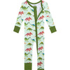 Buddy Convertible One-Piece Zipper Footie, Green - Footie Pajamas - 2