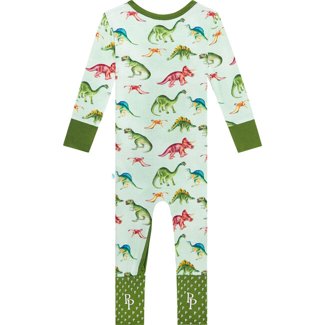 Buddy Convertible One-Piece Zipper Footie, Green - Footie Pajamas - 3