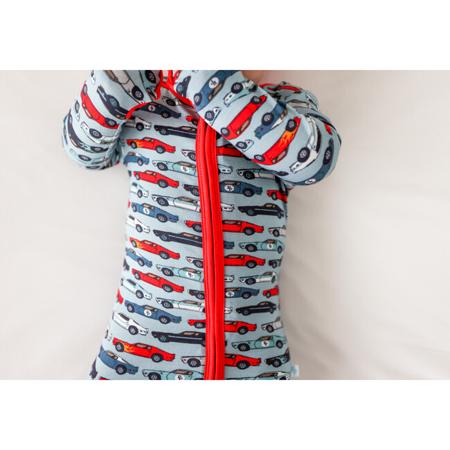 Miles Convertible One-Piece Bodysuit, Blue - Bodysuits - 6