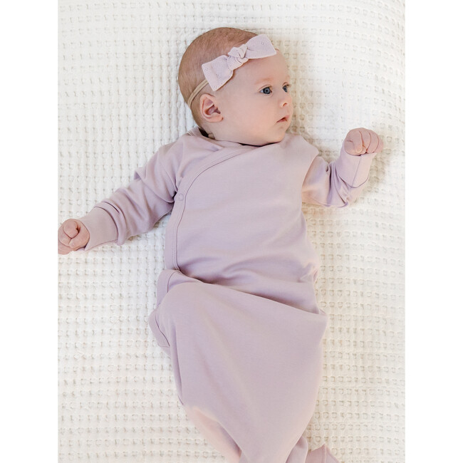 Indy Fold-Over Cuff Kimono Gown, Wisteria