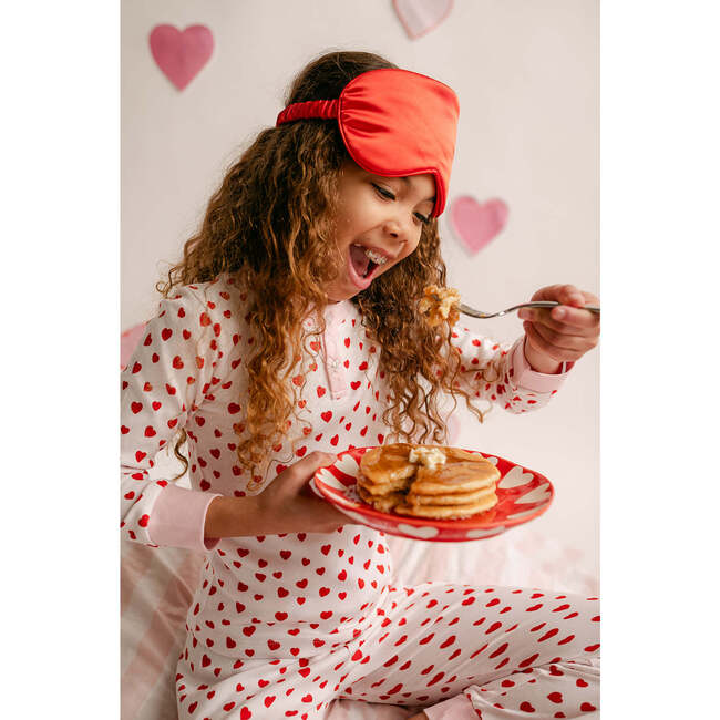 Morgan PJ Set, Heart Print Pink