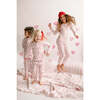 Morgan PJ Set, Heart Print Pink - Pajamas - 3