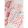 Morgan PJ Set, Heart Print Blue - Pajamas - 2 - thumbnail