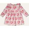 Recycled Cotton Hearts Kid Ruffle Dress - Dresses - 1 - thumbnail
