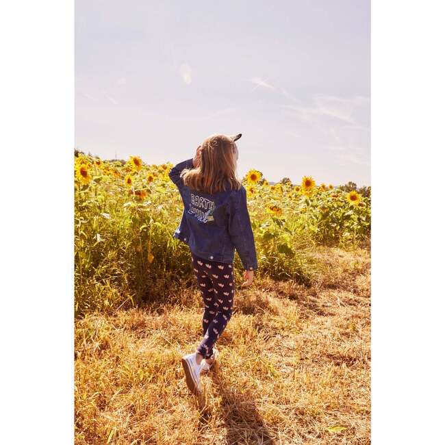 Recycled Cotton Hearts Kid Legging