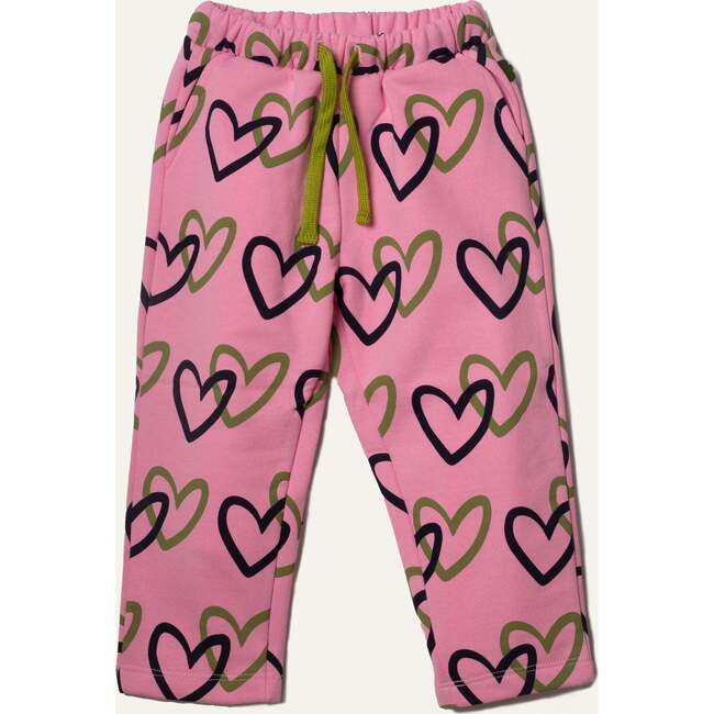 Recycled Cotton Hearts Kid Jogger