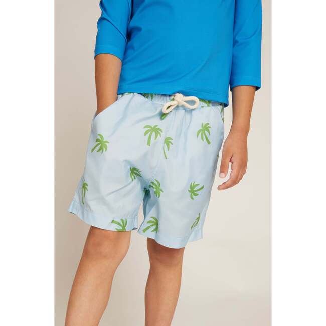 Recycled Palm Tree Swim Trunk