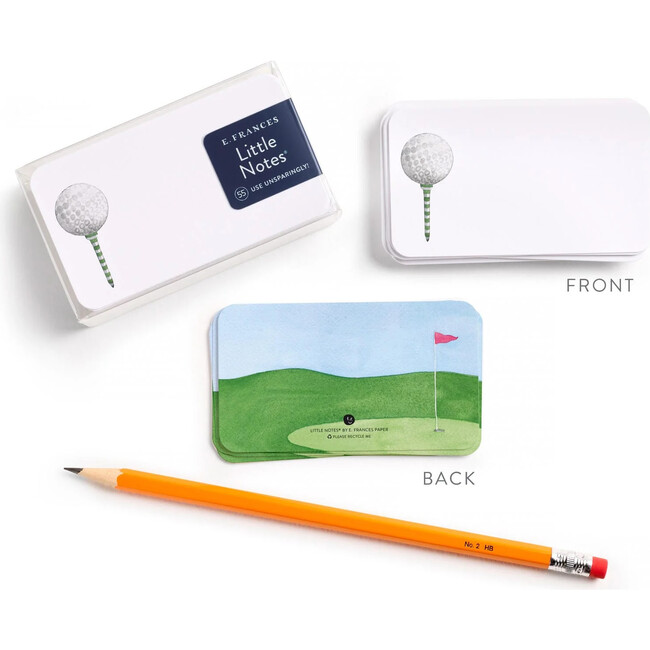 Set of 55 Little Notes®, Golf Tee
