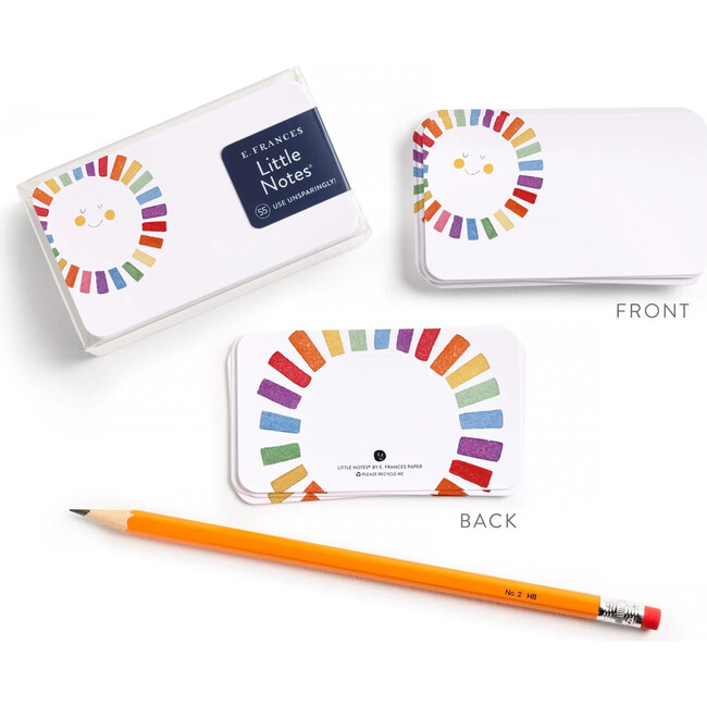Set of 55 Little Notes, Rainbow Sun