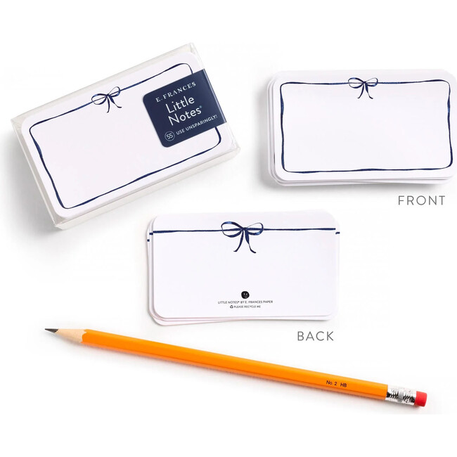 Set of 55 Little Notes®, Navy Bow