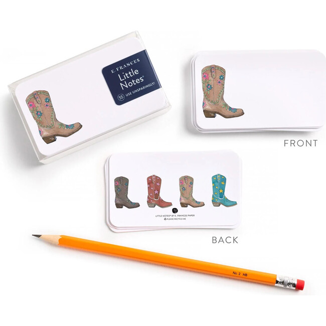 Set of 55 Little Notes®, Cowboy Boot