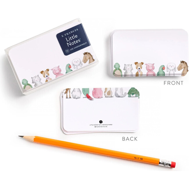 Set of 55 Little Notes, Animal Friends