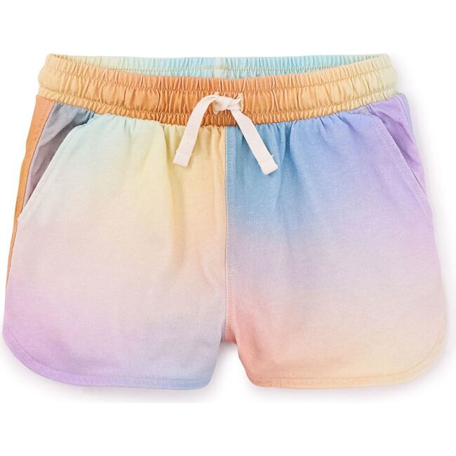 Tie Waist Shorts, Rainbow Gradient