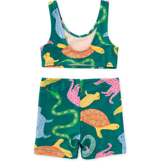 Tankini & Board Shorts Swim Set, Brazilian Folk Animals