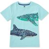 Whale Shark Graphic Tee, Canal Blue - T-Shirts - 1 - thumbnail