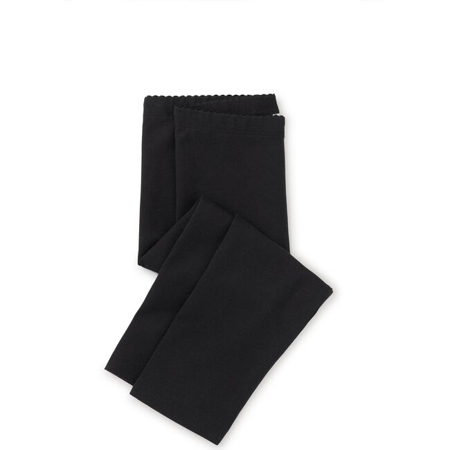 Solid Capri Leggings, Jet Black