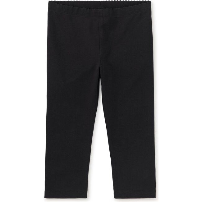 Solid Capri Leggings, Jet Black