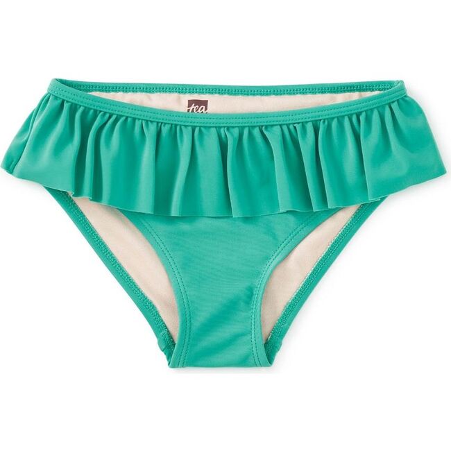 Ruffled Bikini Bottoms, Light Laguna