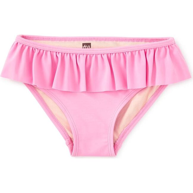 Ruffled Bikini Bottoms, Perennial Pink