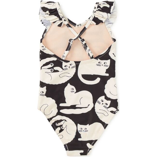 Ruffle One-Piece Swimsuit, Curious Cats