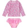 Rash Guard Baby Swim Set, Carnation Toss - Rash Guards - 1 - thumbnail