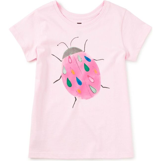 Rainy Ladybug Graphic Tee, PINK LADY