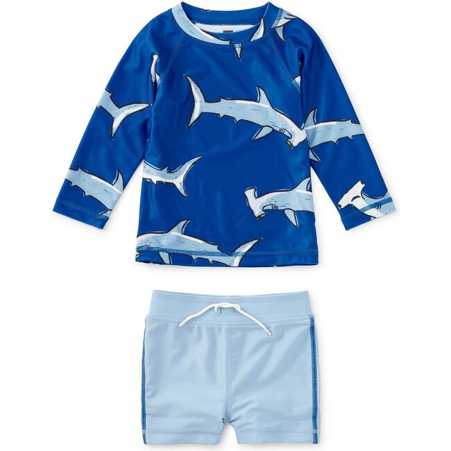 Rash Guard Baby Swim Set, Hammerhead Sharks