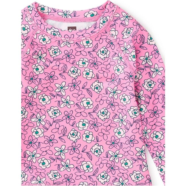 Rash Guard Baby Swim Set, Carnation Toss