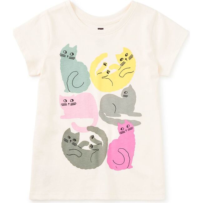 Colorful Cats Graphic Tee, FROTH