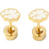 Cloud Studs, White - Earrings - 1 - thumbnail