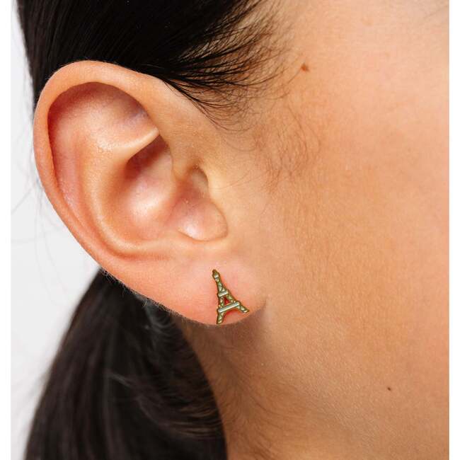 Eiffel Tower Studs, Gold