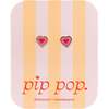 Radiant Heart Studs, Pink - Earrings - 4