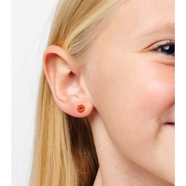 Lips Studs, Red - Earrings - 4