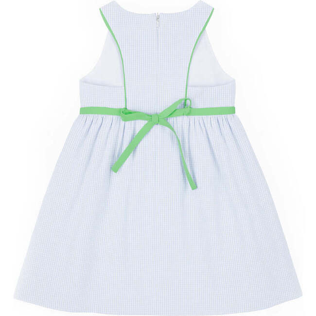 Check Seersucker Dress With Golf Cart - Dresses - 4