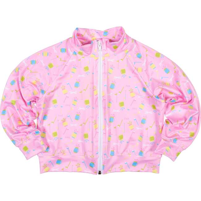 Golf Print Performance Knit Jacket