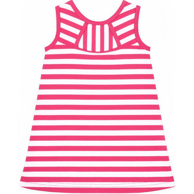 Stripe Knit Dress With Flower - Dresses - 3