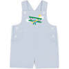 Seersucker Shortall With Airplane - Rompers - 1 - thumbnail