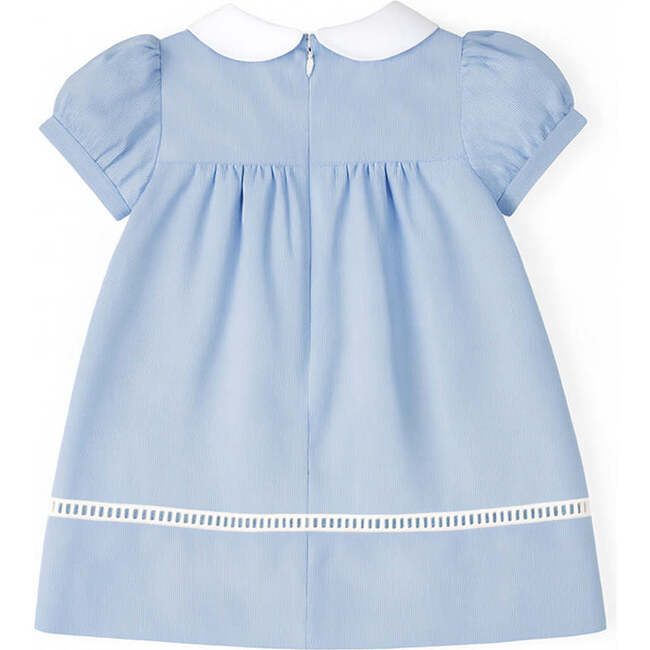 Pincord Dress With Flowers - Dresses - 3