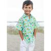 Printed Linen-Look Camp Shirt - T-Shirts - 3