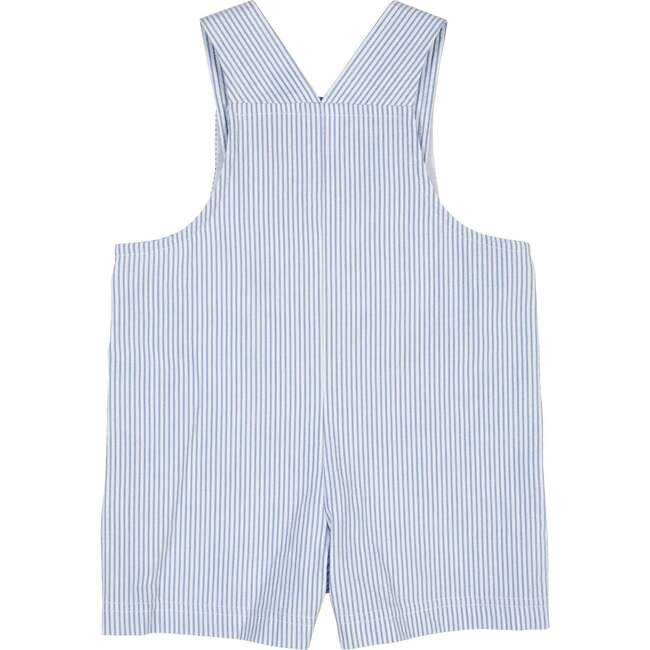 Seersucker Shortall With Airplane - Rompers - 3